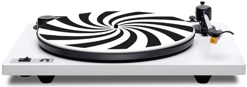Slipmat Tapis antidérapant en feutre pour platine vinyle LP DJ 30,5 cm Motif anneaux colorés 1 