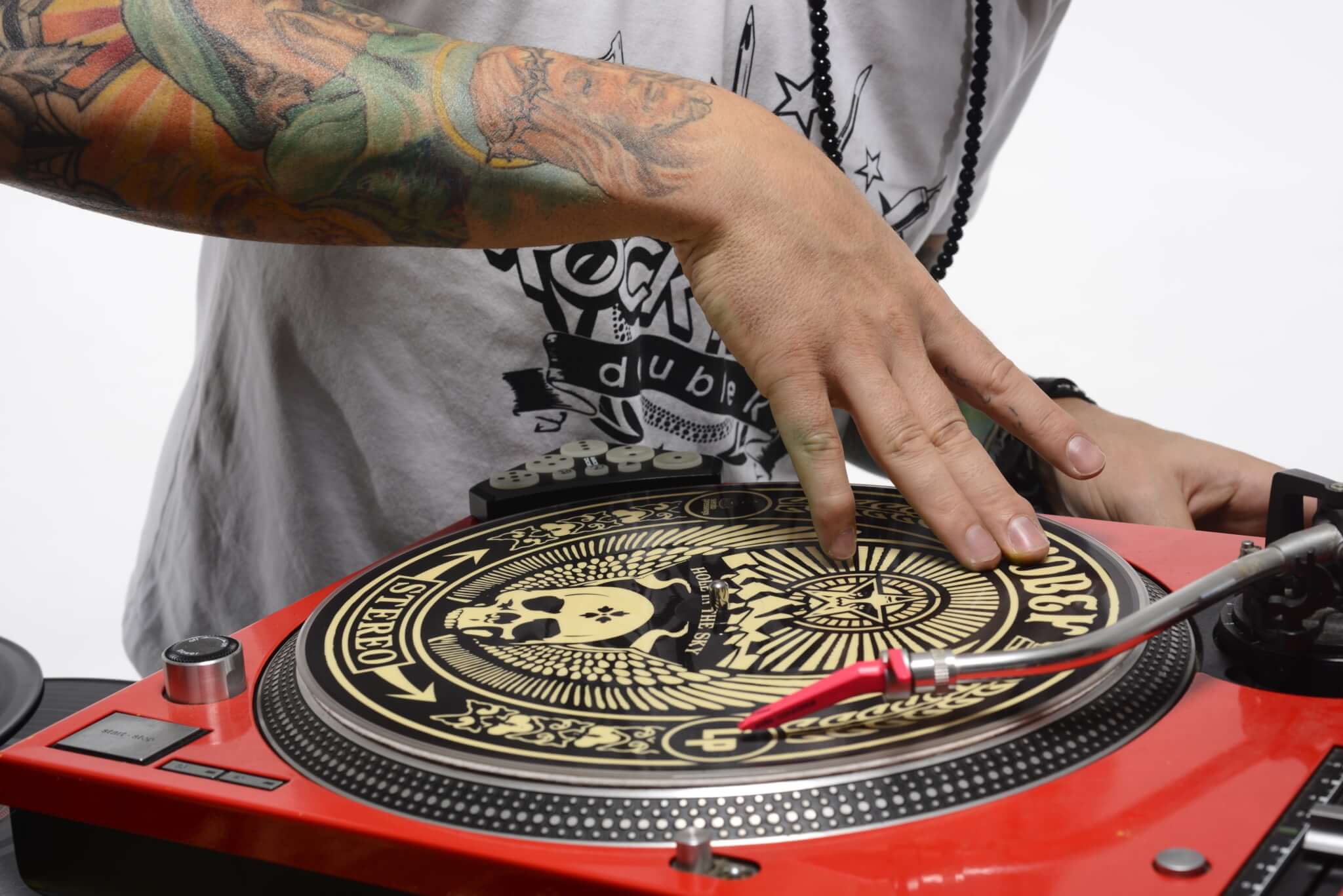 Slipmat Slip Mat Scratch Pad Feutre pour n'importe quel tourne-disque en vinyle LP DJ 12 graphique personnalisé Fractal 4 